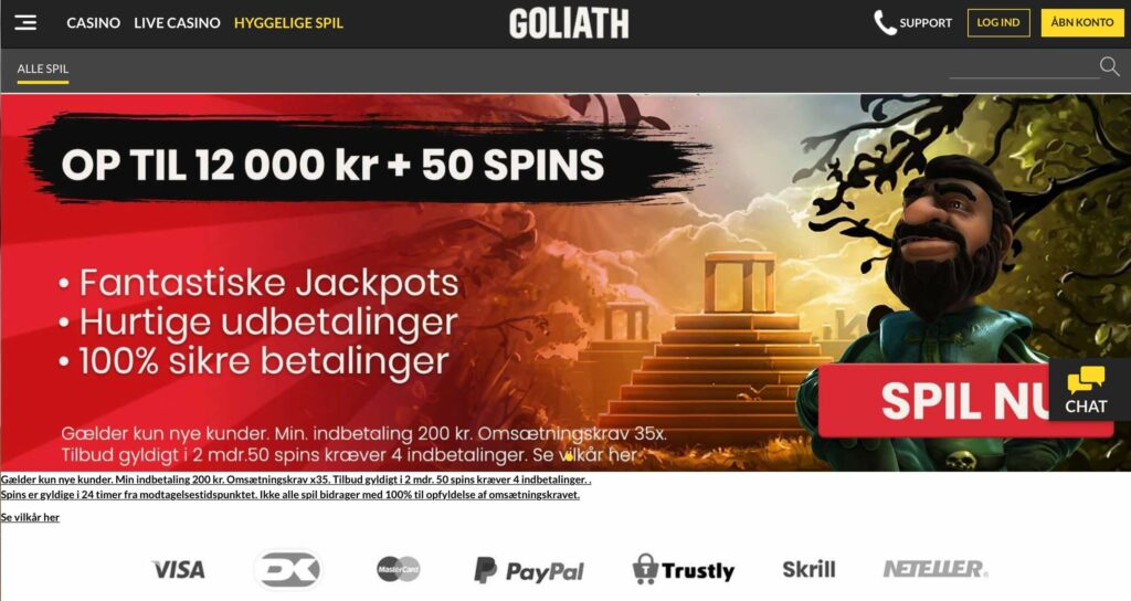 Goliath danske casinoer